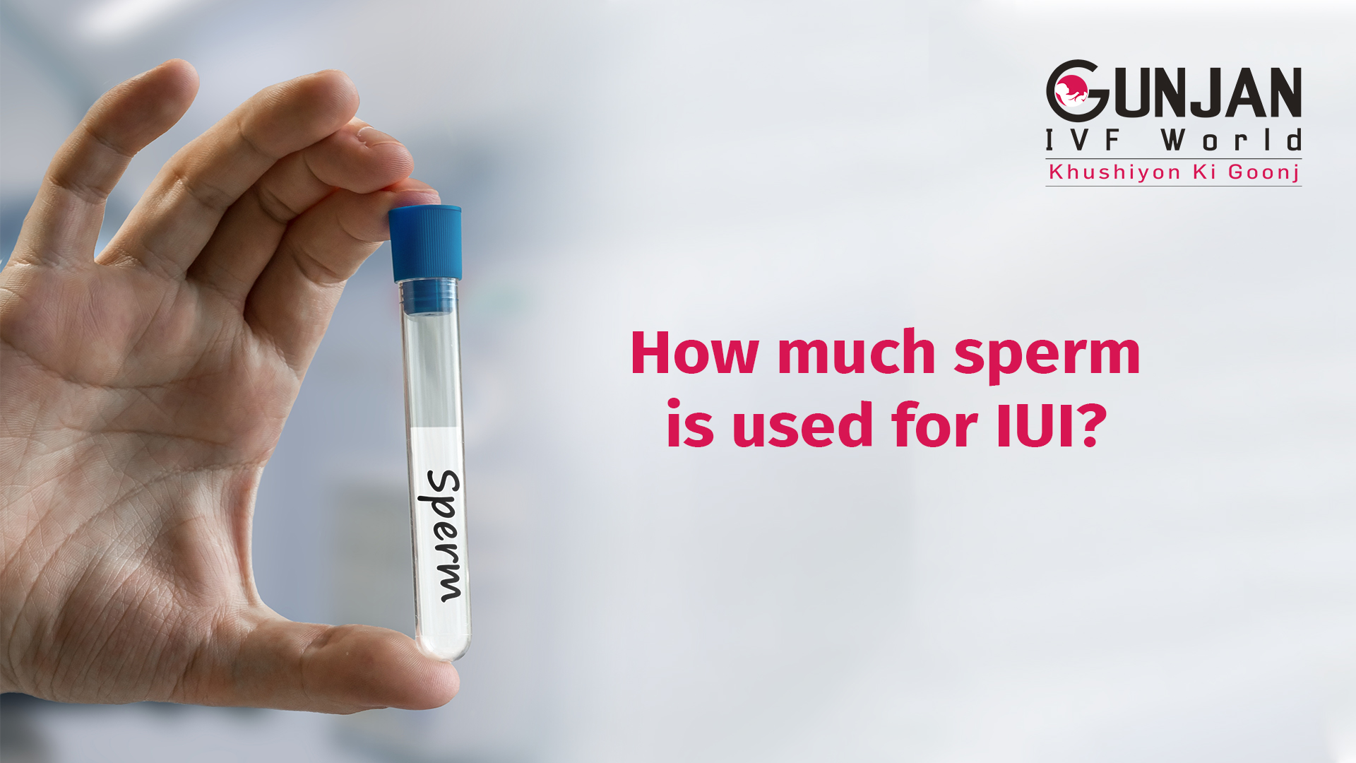 How much sperm is used in iui