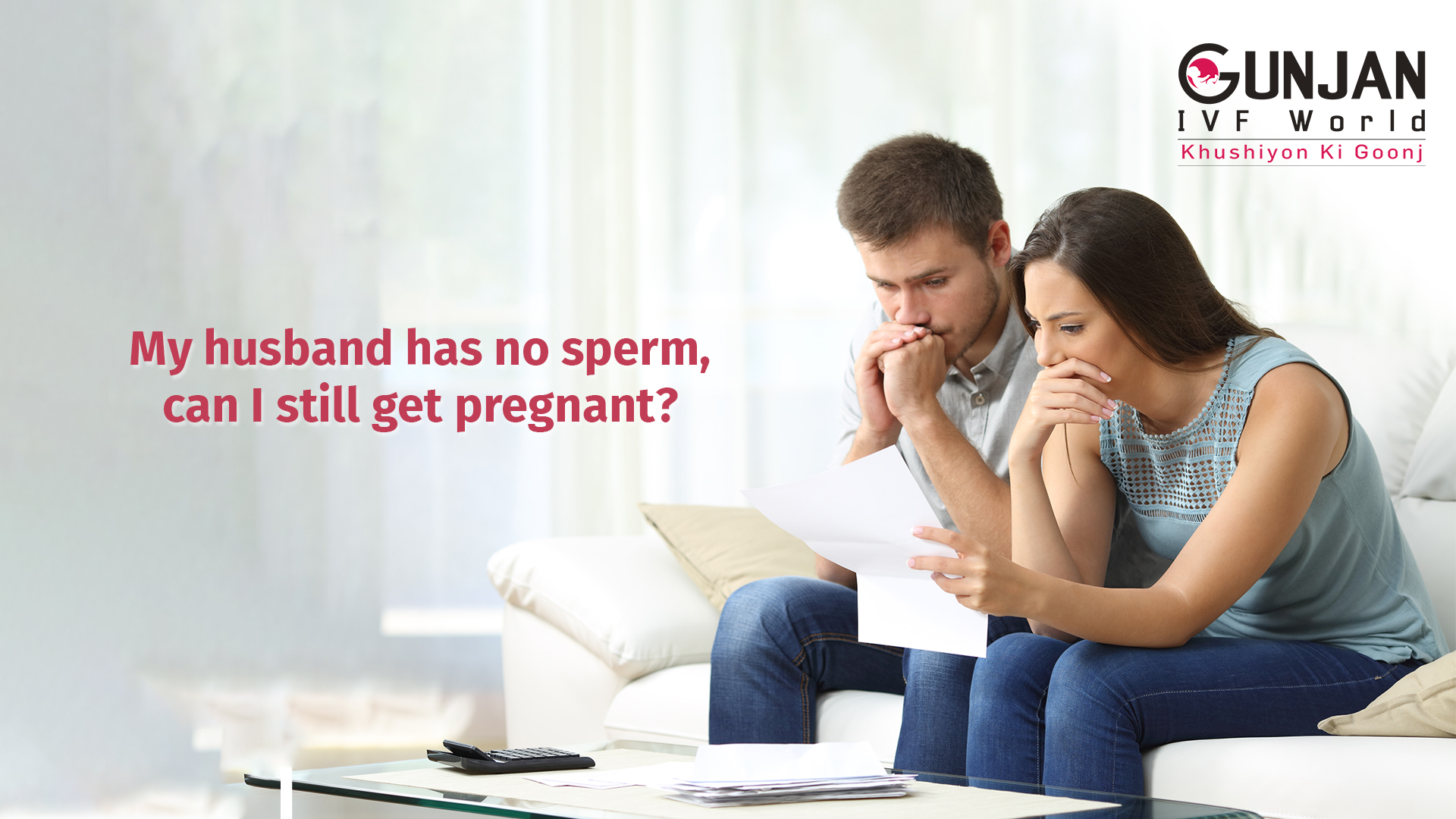 My husband has no sperm. Can I get pregnant?